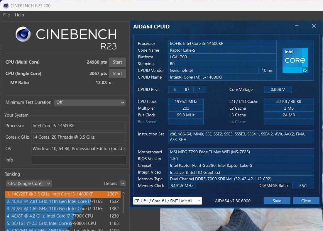简单几步满载温度暴降10℃以上，14代酷睿处理器降压教程
