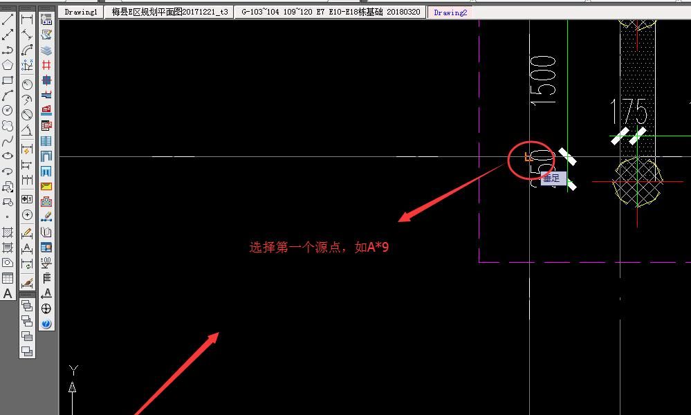 CAD中建筑坐标与测量坐标转换