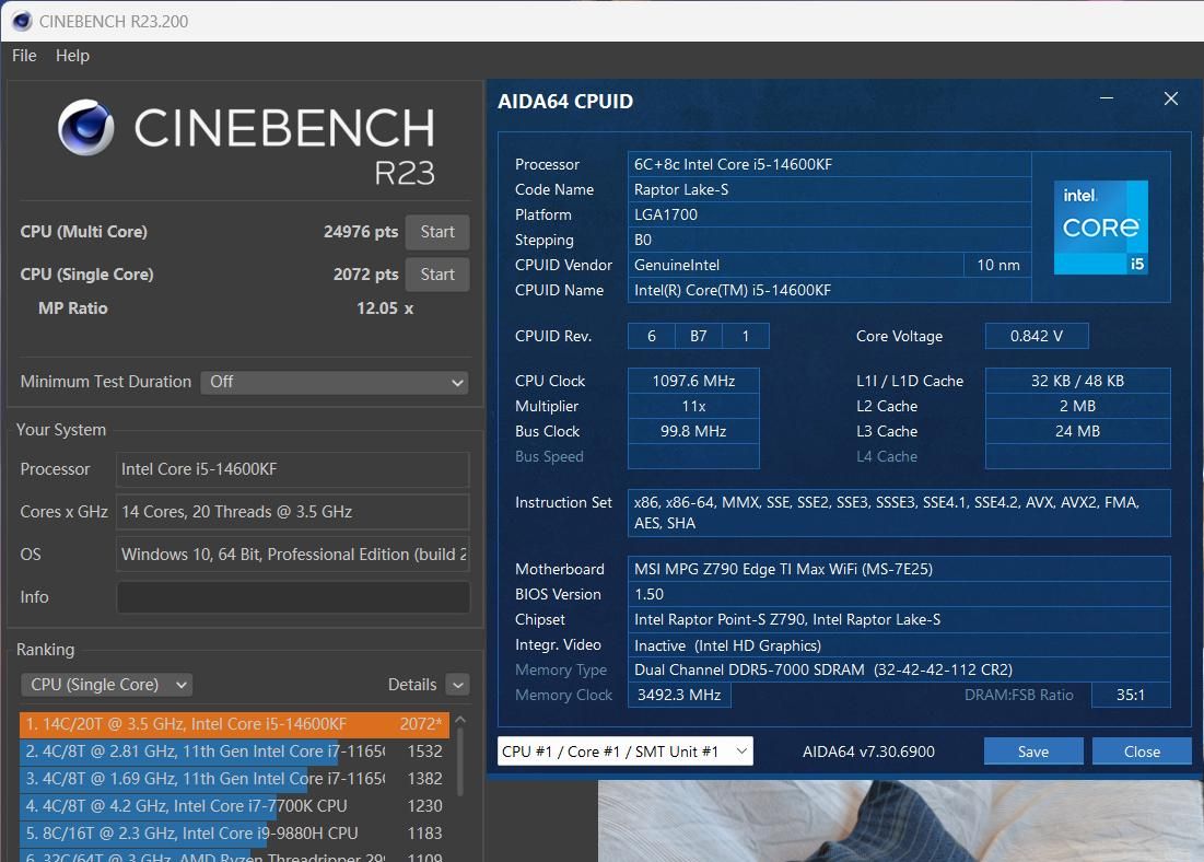简单几步满载温度暴降10℃以上，14代酷睿处理器降压教程