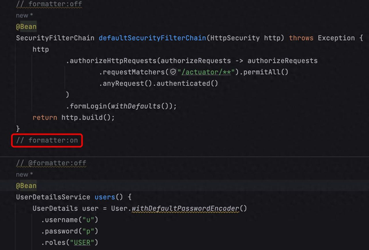 在 Intellij IDEA 格式化代码时忽略部分 - 宋马