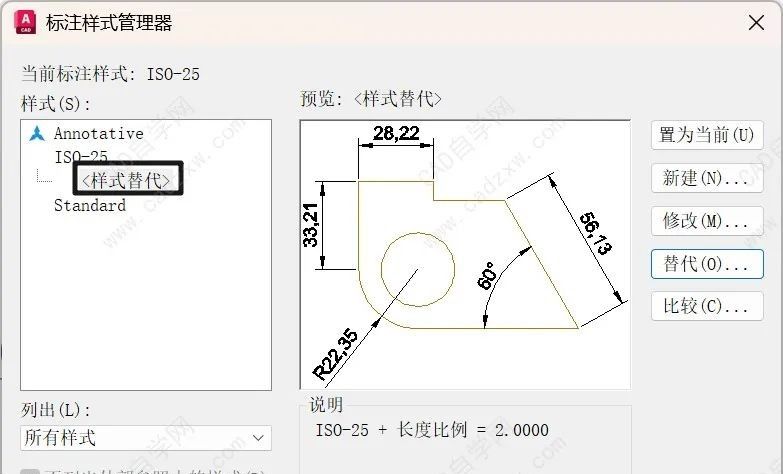 CAD大神不会说，百度搜不到的：样式替代到底是什么，怎么用？
