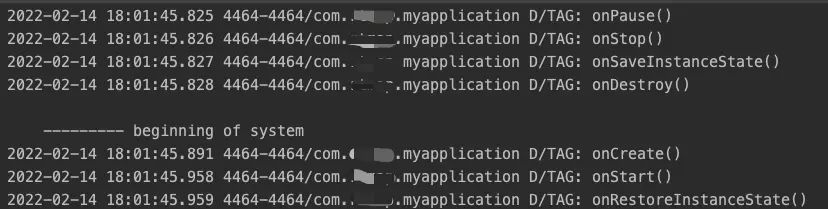 Android Activity横竖屏切换生命周期