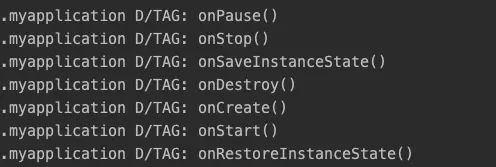 Android Activity横竖屏切换生命周期