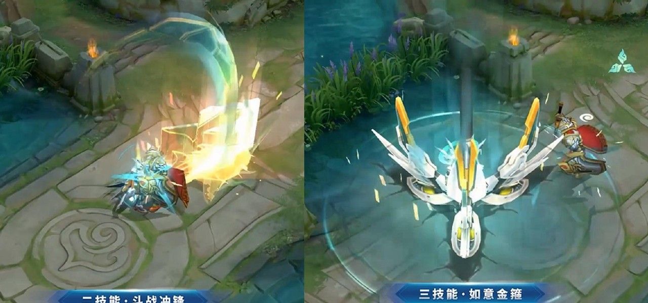 王者荣耀:孙悟空双传说模型特效展示,两套回城+全屏背景很炫酷