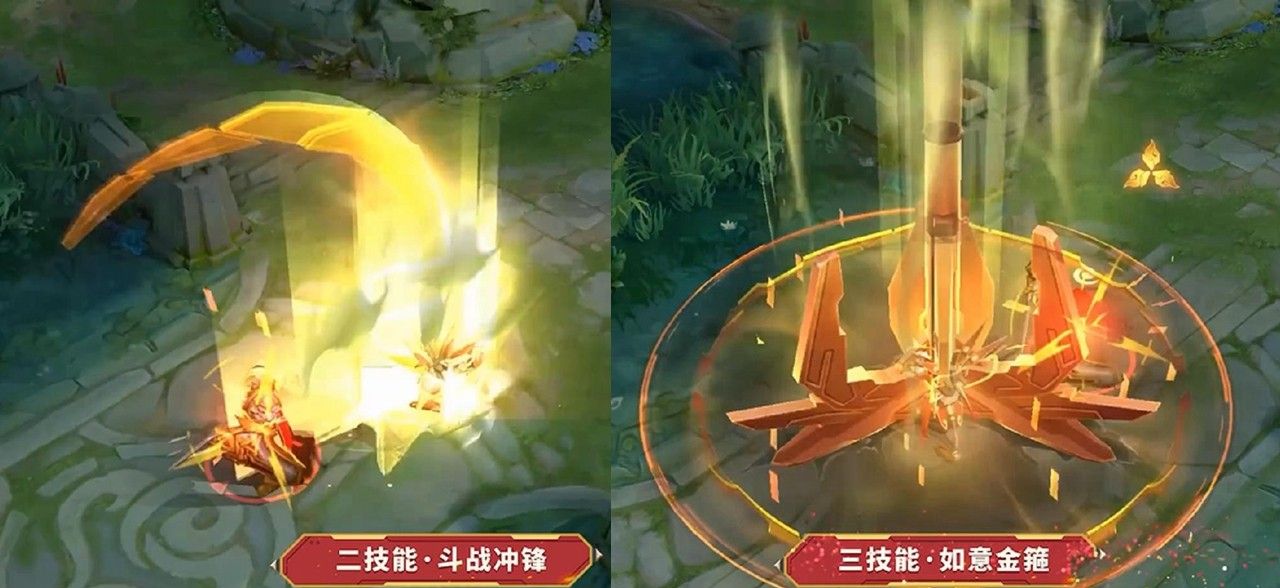 王者荣耀:孙悟空双传说模型特效展示,两套回城+全屏背景很炫酷