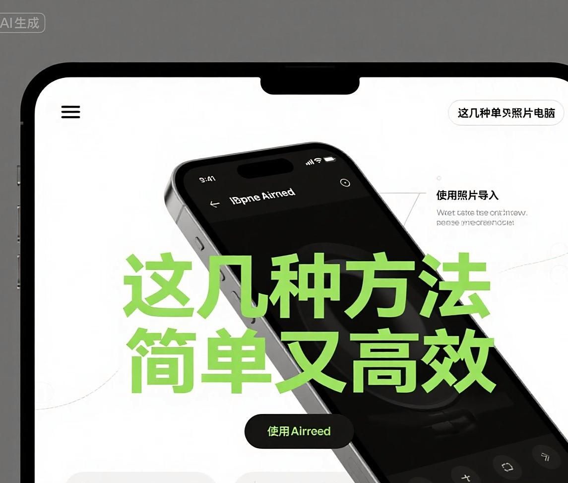 苹果手机照片导入电脑，这几种方法简单又高效