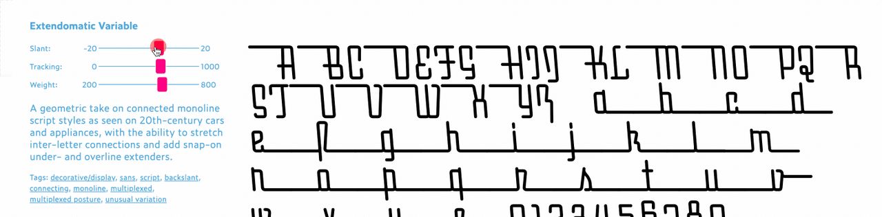 CSS小技巧使用 font-variation 让文字起飞