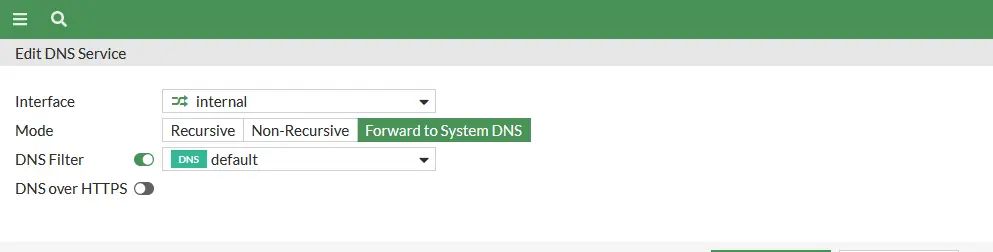 Fortigate飞塔防火墙如何开启DNS转发/DNS代理