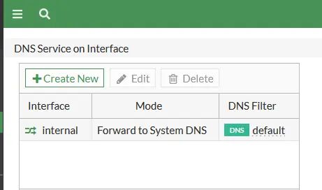 Fortigate飞塔防火墙如何开启DNS转发/DNS代理