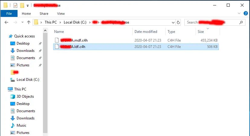 oracle数据库dbf中勒索病毒*.dbf.CC7H