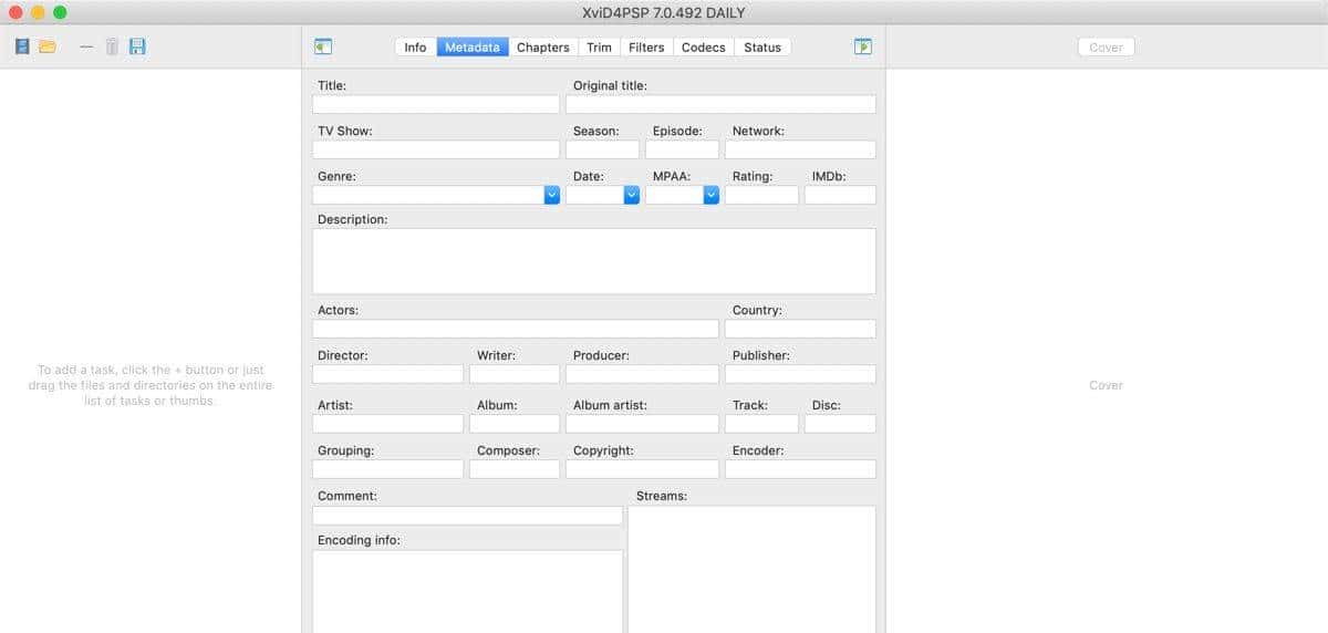 XviD4PSP for mac(多媒体文件格式转换器)