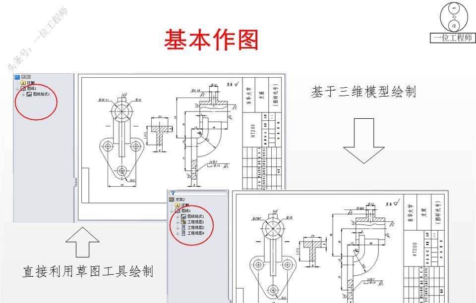 SolidWorks工程图，学会尺寸和注解的标注就行了，61页PPT图解