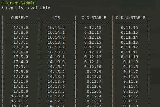 使用nvm实现node版本管理