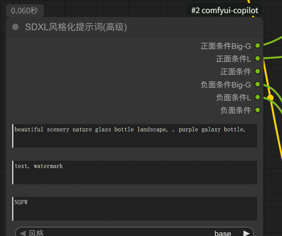 图片[4] - 【AI学习-comfyUI学习-SDXL 风格化提示词节点包（Style Prompt Node Pack） 工作流-各个部分学习-第四节】 - 宋马