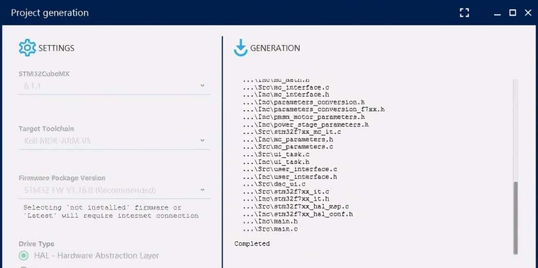 「基于NUCLEO-F746ZG电机开发应用」2.基于SDK5.4.5-工程构建