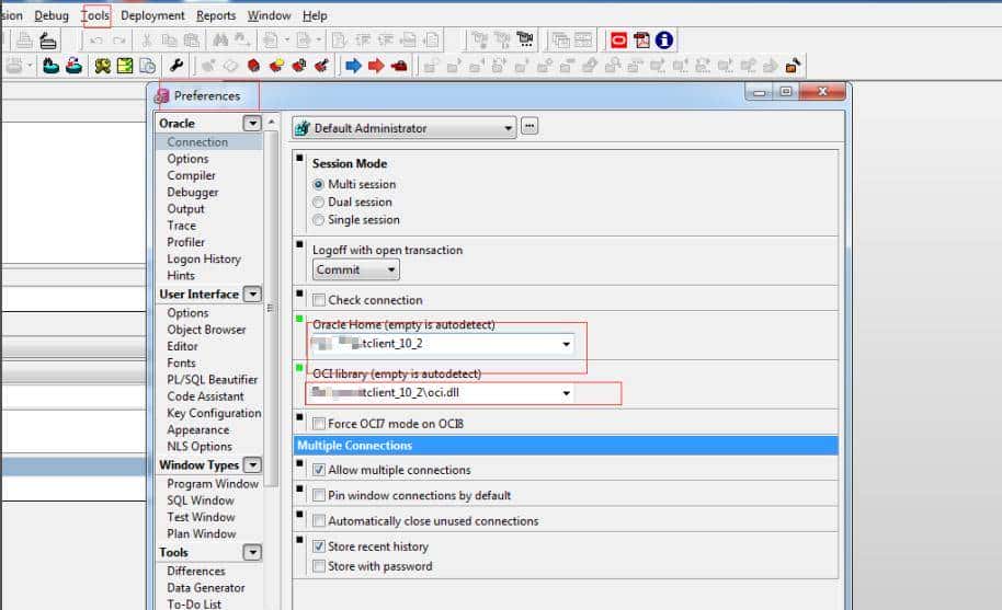 你可能疏忽的plsql和navicat连接Oracle注意点