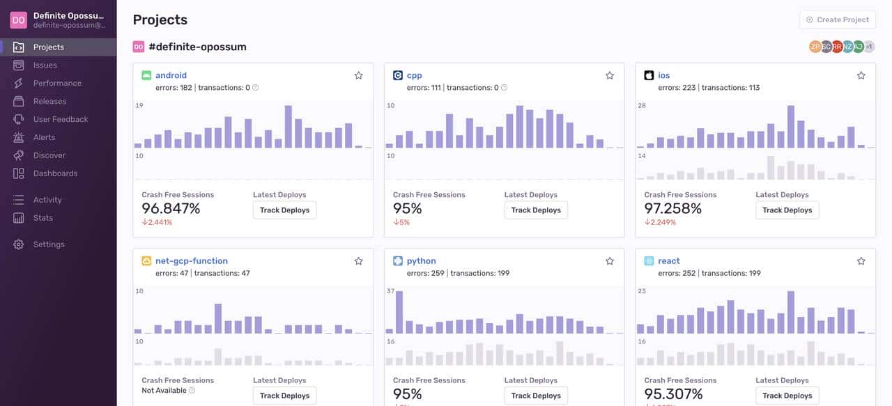 Sentry 一个错误跟踪和性能监控平台