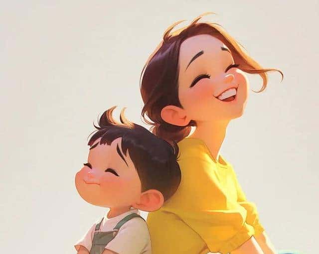 “母子局，这么发圈，高级感绝了”