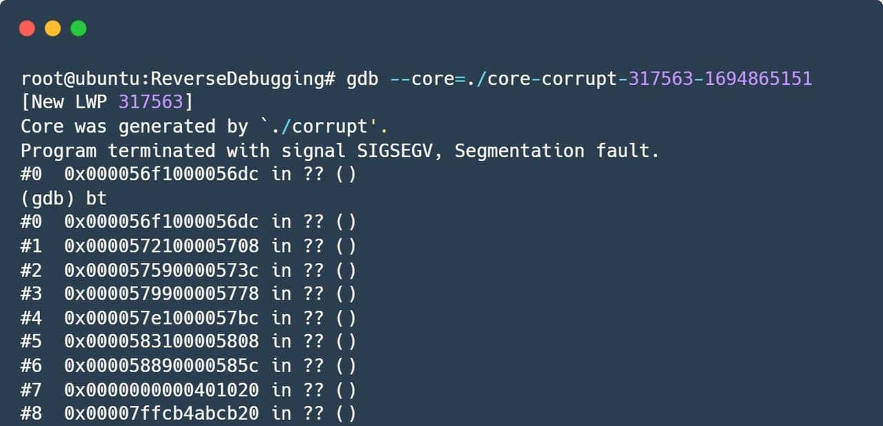 GDB高级技巧—反向调试:让时光倒流,上帝视角观察程序逆向执行