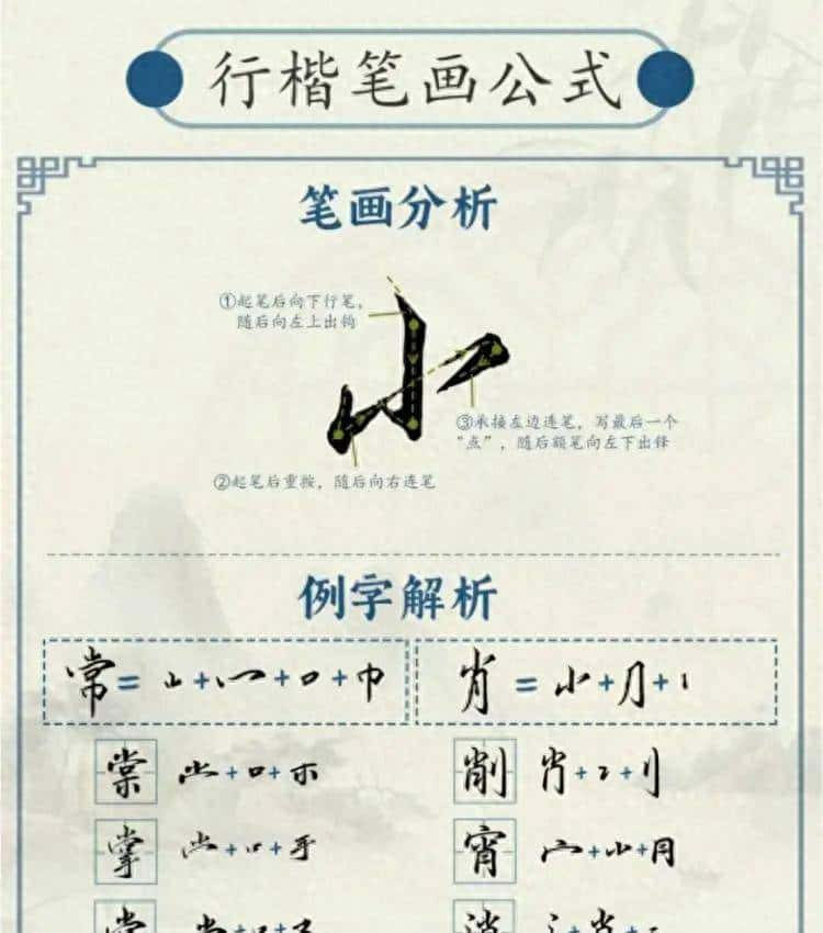 行楷不懂20个笔画万能公式，怎么苦练都白搭 - 宋马