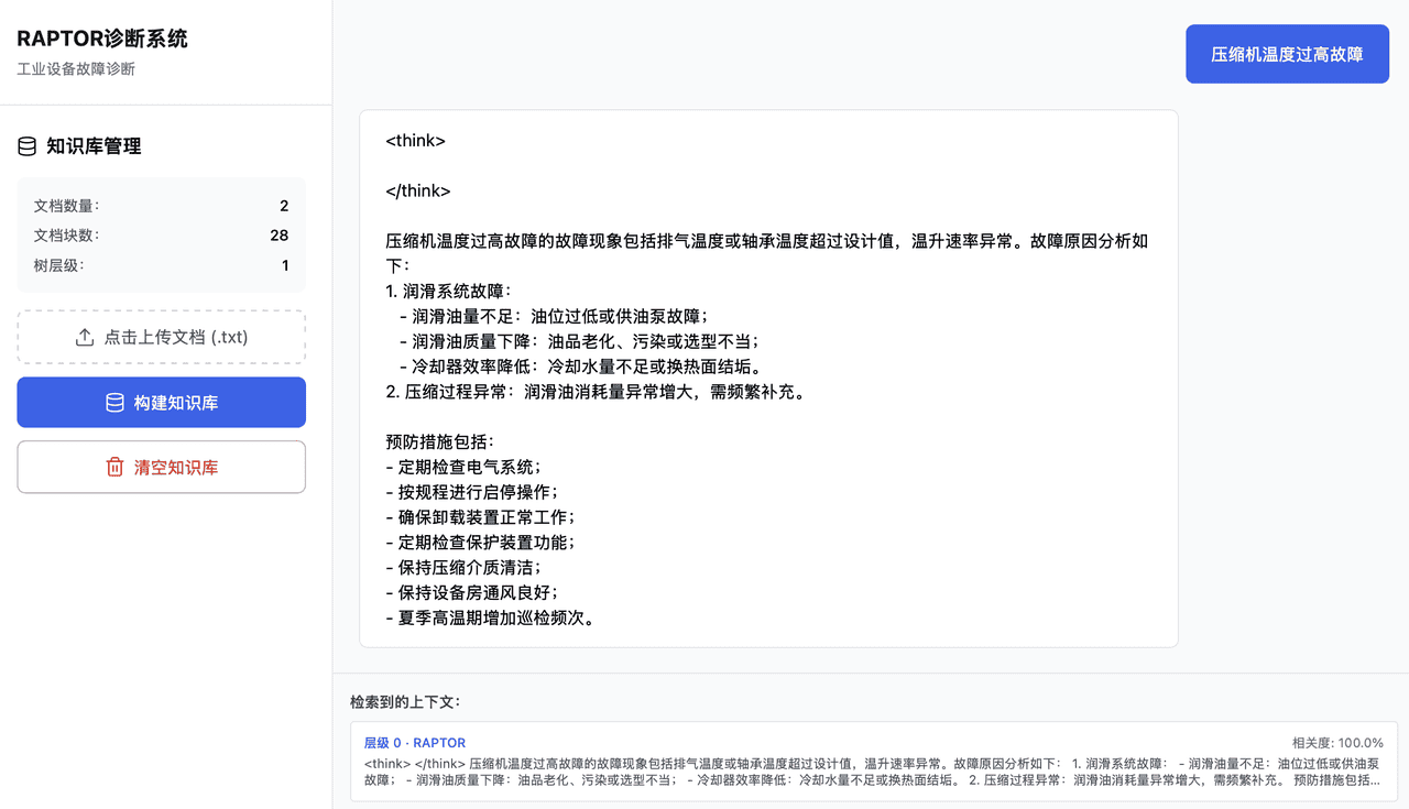 项目实战：基于RAPTOR RAG检索技术的工业设备故障诊断系统 - 宋马