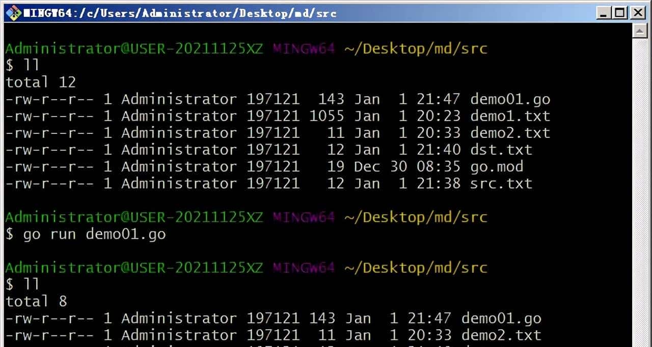 Go语言编程从入门到精通，文件的读、建、写、删、复制、读取json