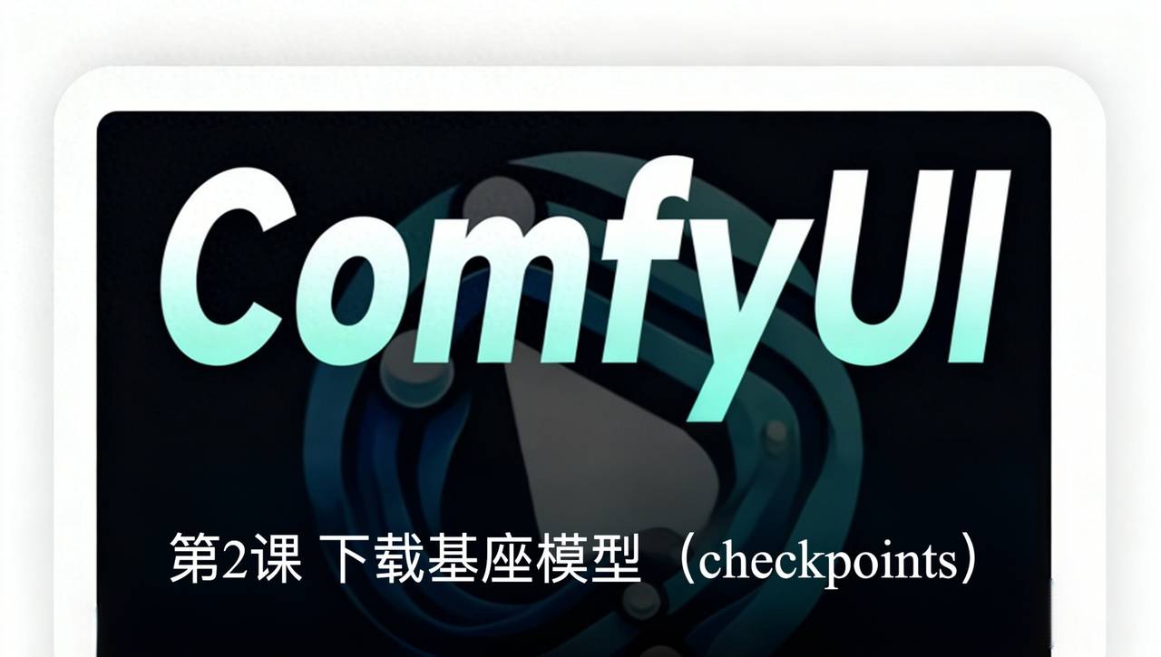 【ComfyUI】第2课 下载基座模型（checkpoints） - 宋马