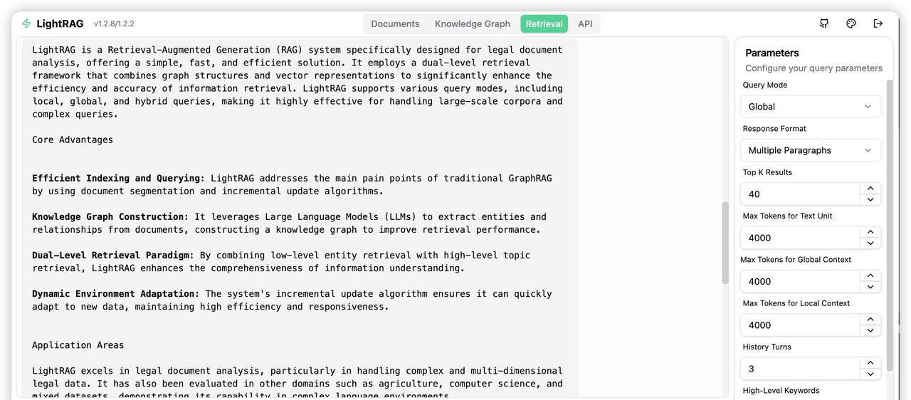 LightRAG: 简单快速的检索增强生成工具