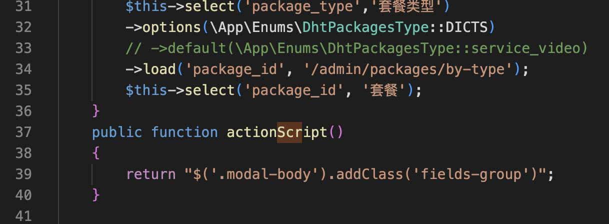 laravel admin 1.8 模态框 select联动的问题 - 宋马