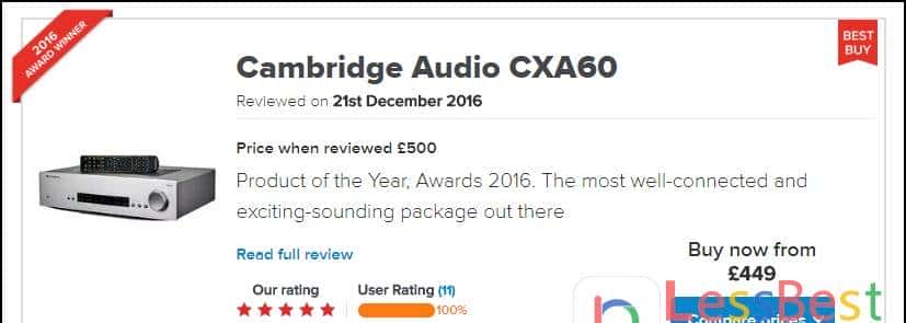 英国著名hifi网站评选出16年最好的四款功率放大器