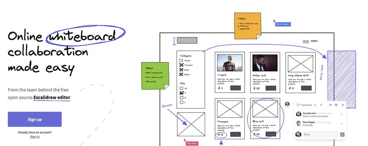 安利一款超赞的开源白板工具——Excalidraw - 宋马
