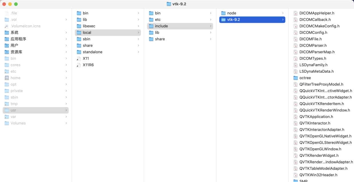 macOS-cmake编译vtk-9.2，Qt6.6.0引用vtk-9.2