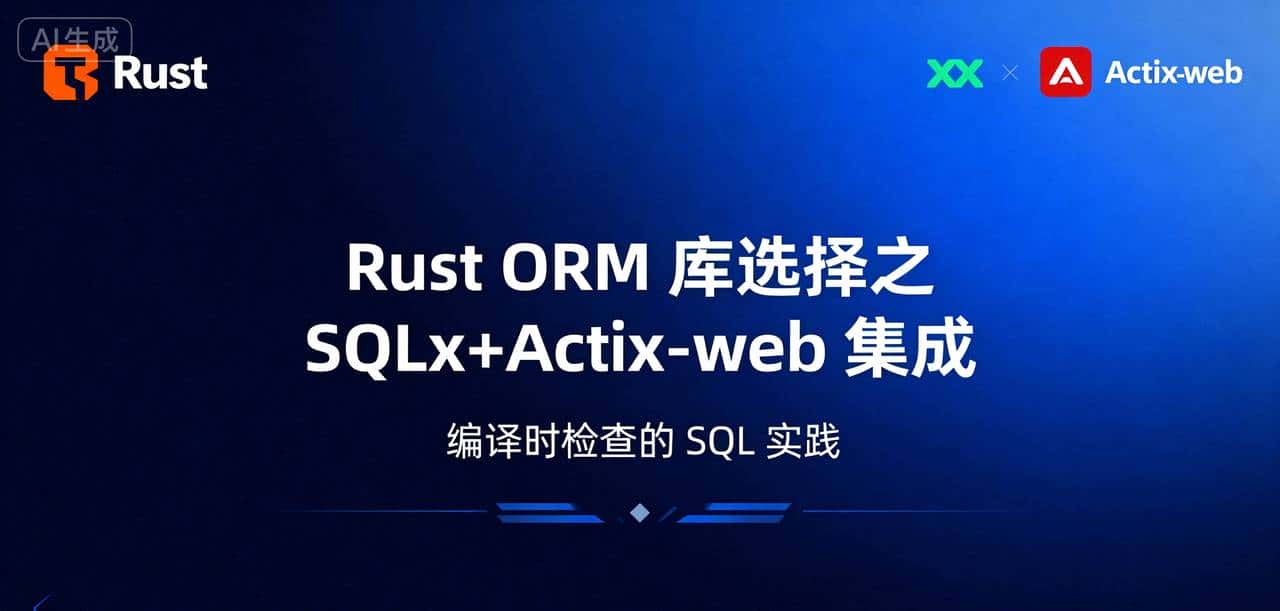 Rust ORM 库选择之 SQLx+Actix-web 集成:编译时检查的 SQL 实践 - 宋马
