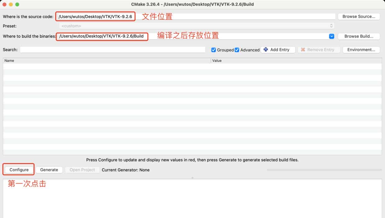 macOS-cmake编译vtk-9.2，Qt6.6.0引用vtk-9.2