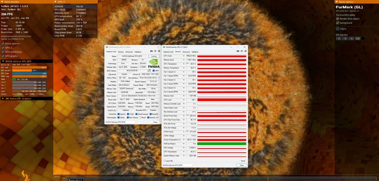 2K游戏神器 七彩虹iGame GeForce RTX 5070 Ultra W OC 12GB评测