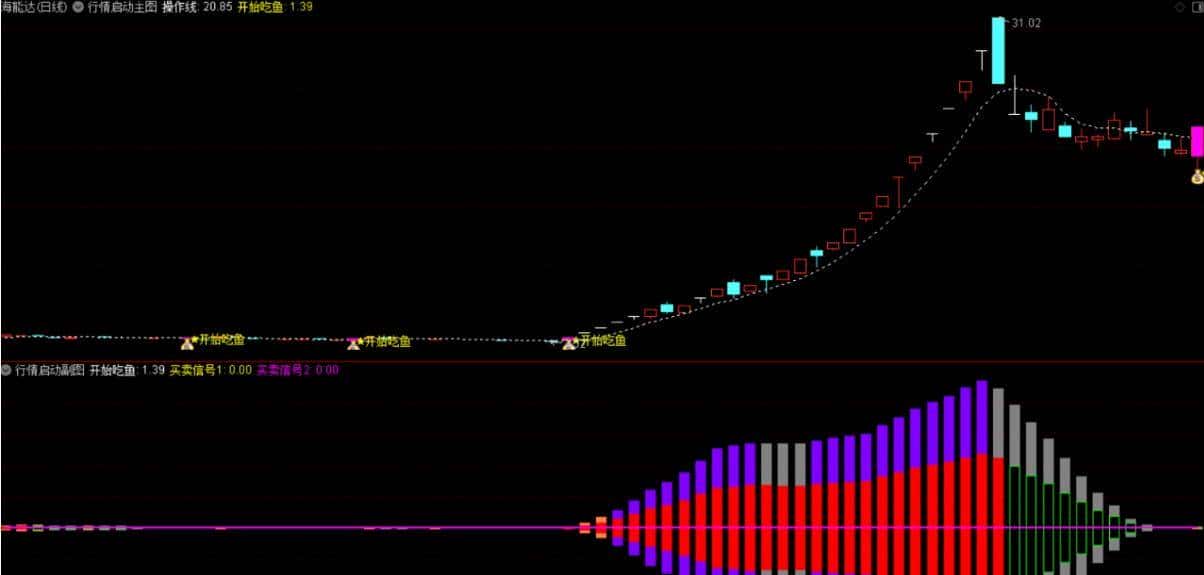 通达信【行情启动】套装：资金流向 + 庄家动向，进场主升附源码
