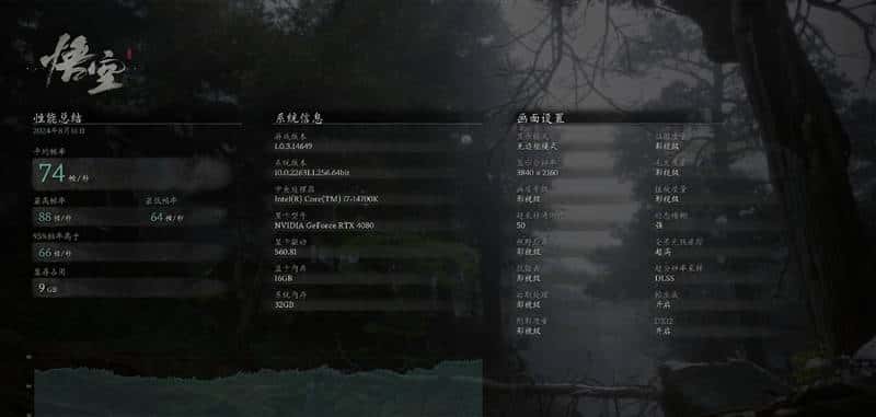 RTX 40全系《黑神话：悟空》测试：DLSS3帧生成 性能直翻4倍