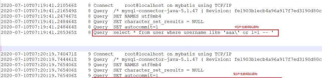 MyBaits中#{}和${}的真正区别，${}的使用场景，#{}如何防止注入