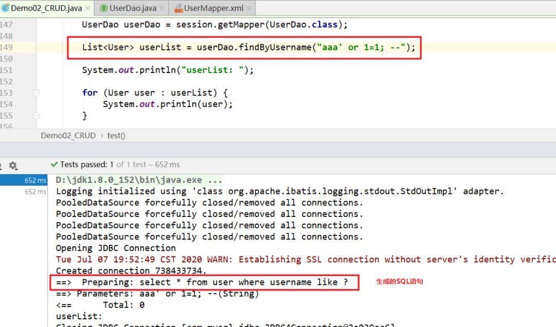 MyBaits中#{}和${}的真正区别，${}的使用场景，#{}如何防止注入