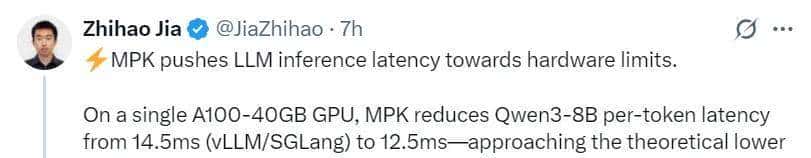 舍弃CUDA编程!CMU等用代码将LLM编译成巨型内核,推理延迟降6.7倍