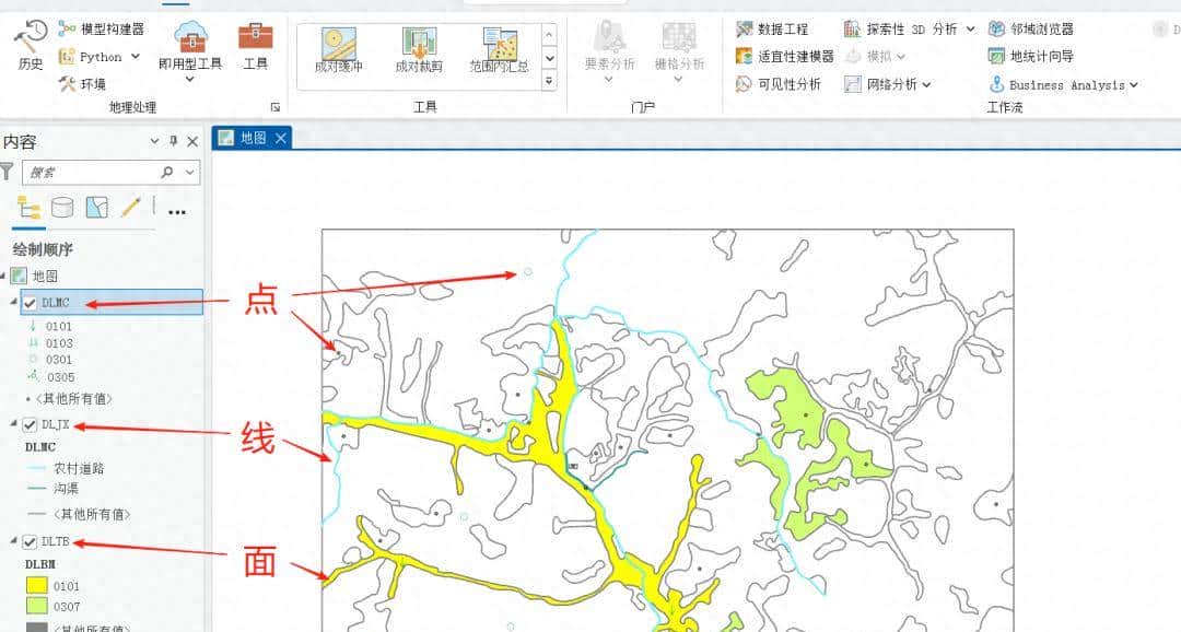 使用ArcGIS Pro将点线面及标注整合为一个KMZ文件添加至奥维地图中 - 宋马