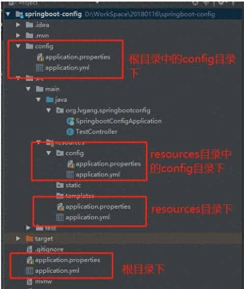 Springboot配置文件存放位置及读取顺序