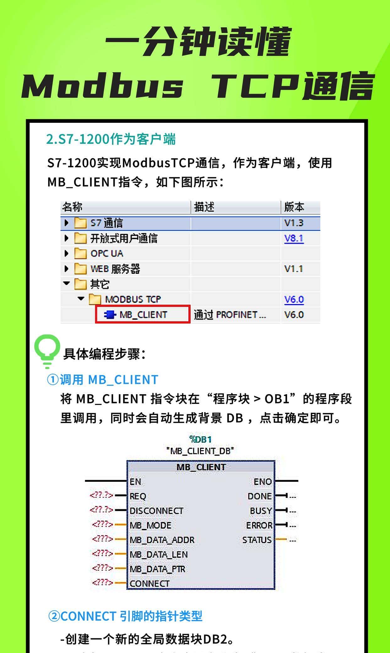 一分钟读懂Modbus TCP通信