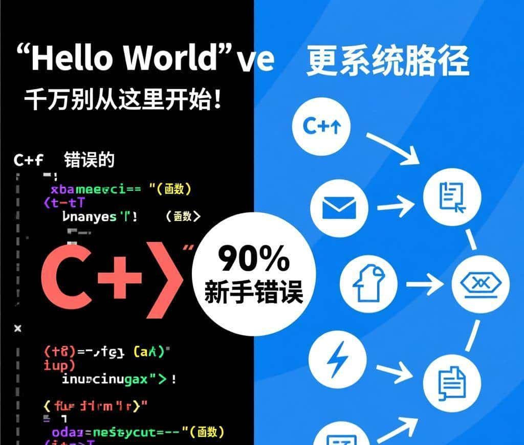 学C++千万别从“Hello World”开始！90%的新手都搞错了入门顺序