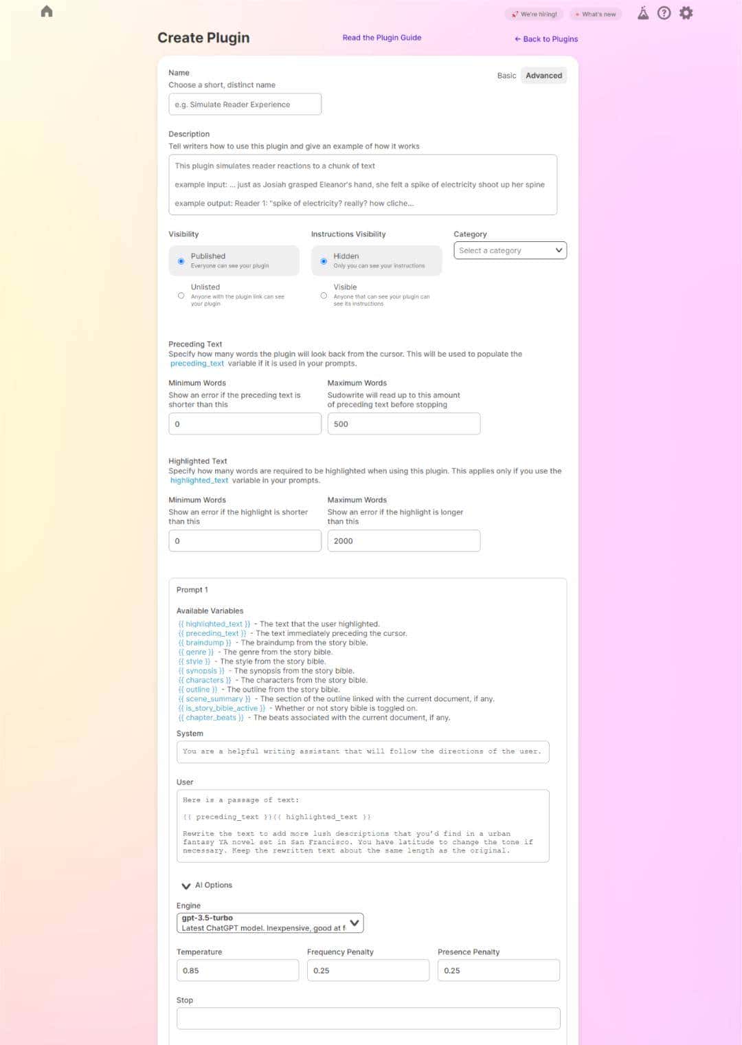 浅尝AI写作工具之「Sudowrite」：全能型写作助手