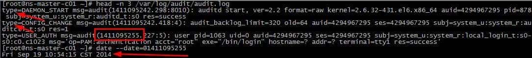 linux日志 audit