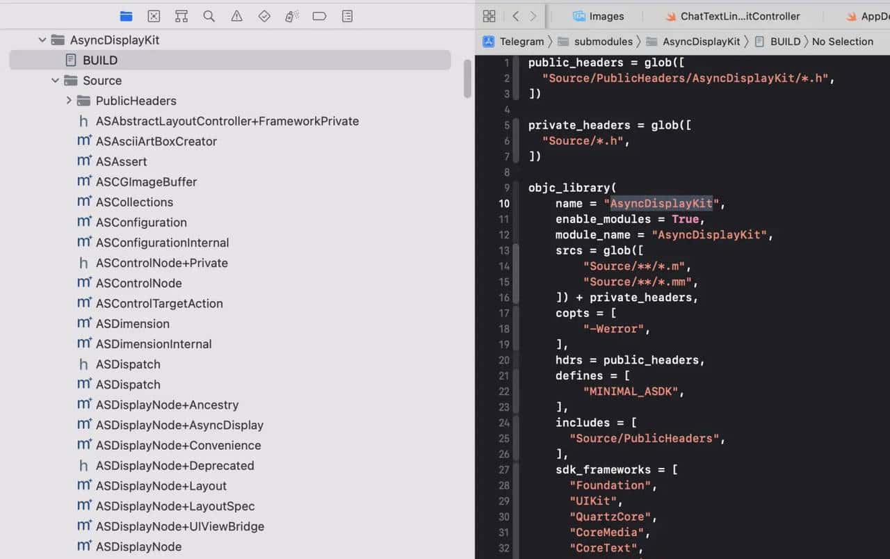 基于Telegram二次开发 — 学习 AsyncDisplayKit - 宋马