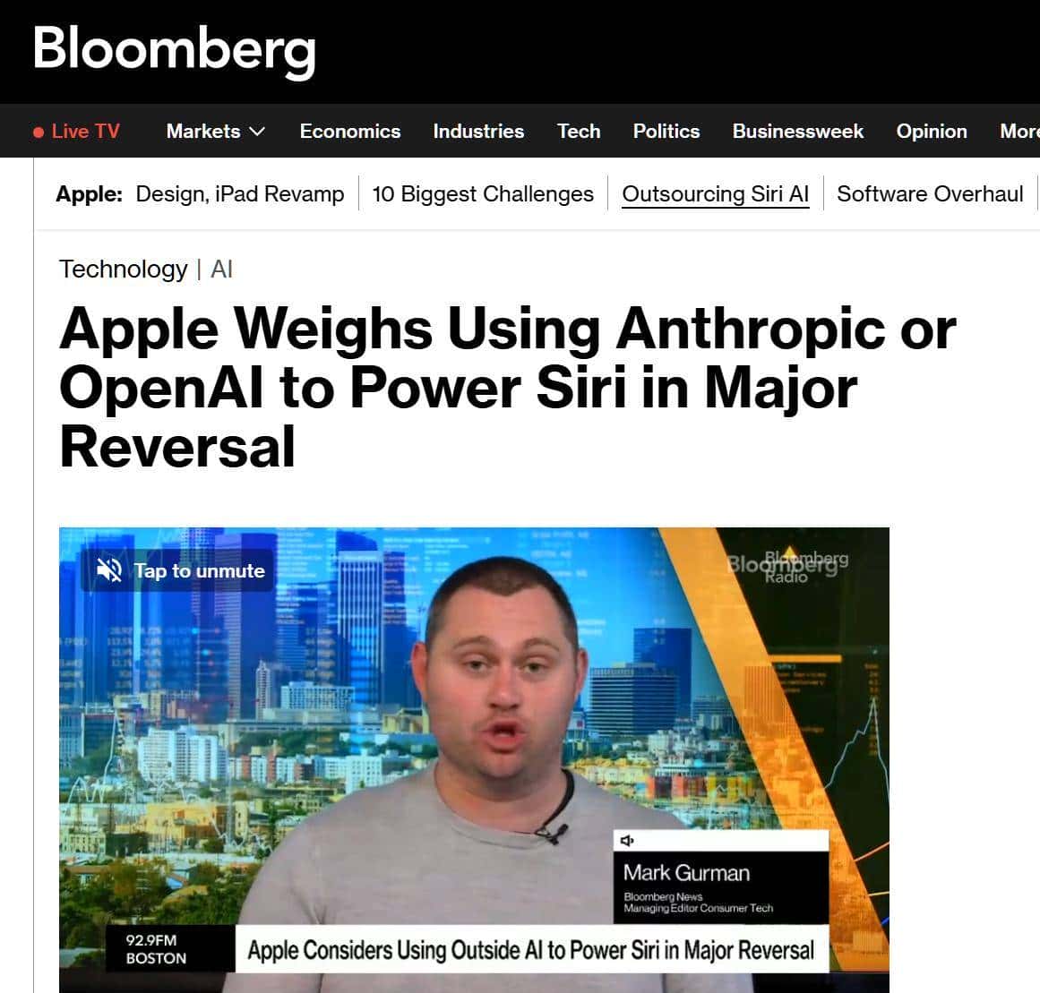 曝苹果Siri思考换脑！或放弃自研大模型，转用OpenAI或Anthropic，国行版咋办？