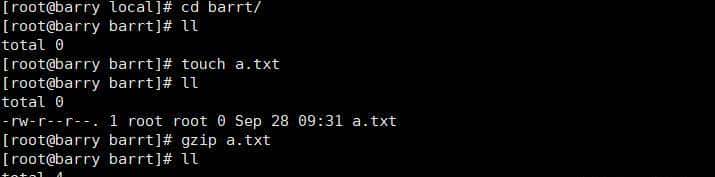 linux中打包、压缩、解压命令