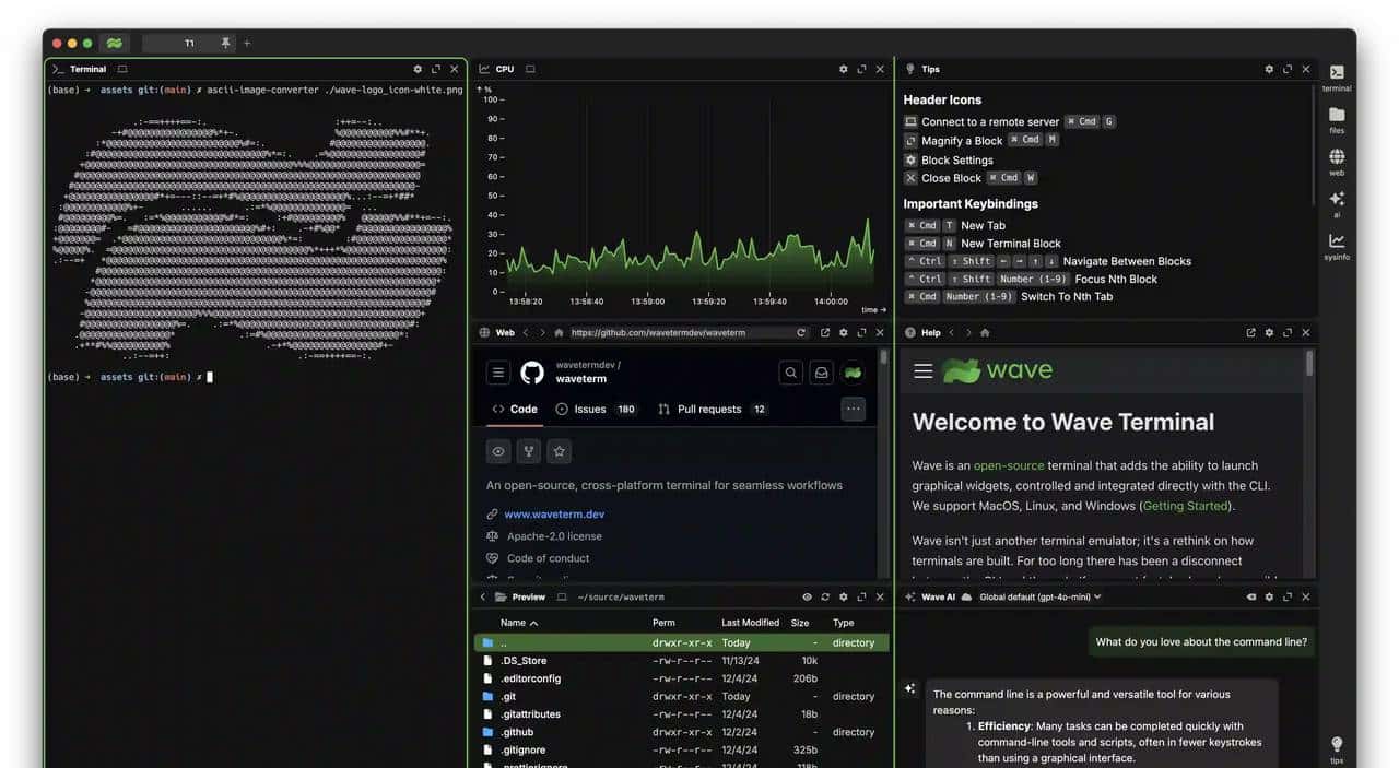 Mac三款终端工具：Warp/waveterm/iTerm2，彻底告别 "终端焦虑"！
